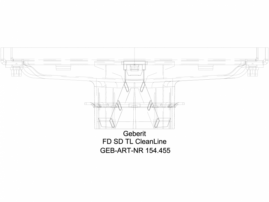 Pagina 1-CAD-DWG Rigola de dus Geberit CleanLine, cu posibilitate de placare cu placi ceramice cod 154.455.00...