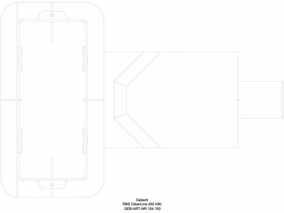 Pagina 1-CAD-DWG Kit de instalare Geberit pentru rigole pentru dus din seria CleanLine, pentru o inaltime a...