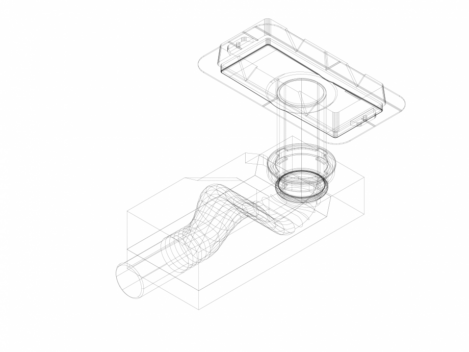 Pagina 1-CAD-DWG Kit de instalare Geberit pentru rigole pentru dus din seria CleanLine, pentru o inaltime a...