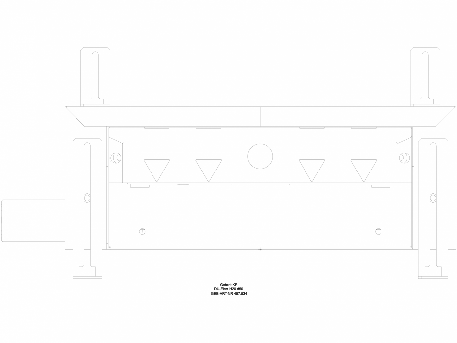 Pagina 1-CAD-DWG Element de instalare Geberit Kombifix pentru dus, cu scurgere in perete, pentru o inaltime a...