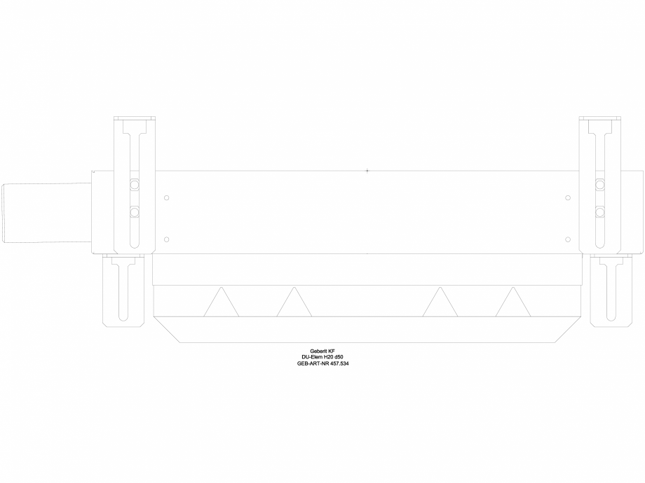 Pagina 1-CAD-DWG Element de instalare Geberit Kombifix pentru dus, cu scurgere in perete, pentru o inaltime a...