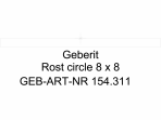 Geberit Designrost Circle, 8 x 8 cm cod 154.311.00.1_A GEBERIT