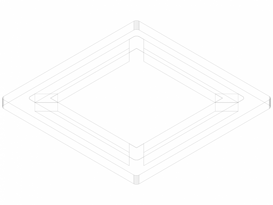Pagina 1-CAD-DWG Geberit Designrost Square, 8 x 8 cm cod 154.312.00.1_P GEBERIT Detaliu de produs Sifon 
