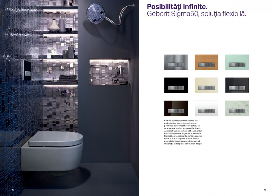 Pagina 10-Design inteligent pentru baie 2014 GEBERIT Scurgere in pardoseala Catalog, brosura Romana ma50...
