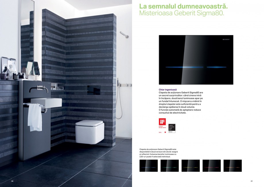 Pagina 11-Design inteligent pentru baie 2014 GEBERIT Scurgere in pardoseala Catalog, brosura Romana esionant: ...