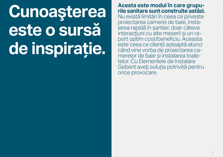 Pagina 2-Elemente de instalare GEBERIT Scurgere in perete Catalog, brosura Romana arantat
etanșe.

În...
