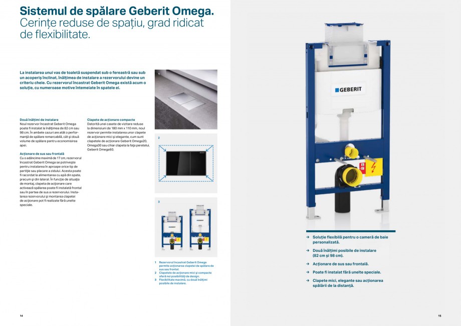 Pagina 8-Elemente de instalare GEBERIT Scurgere in perete Catalog, brosura Romana client sau să găsiţi...