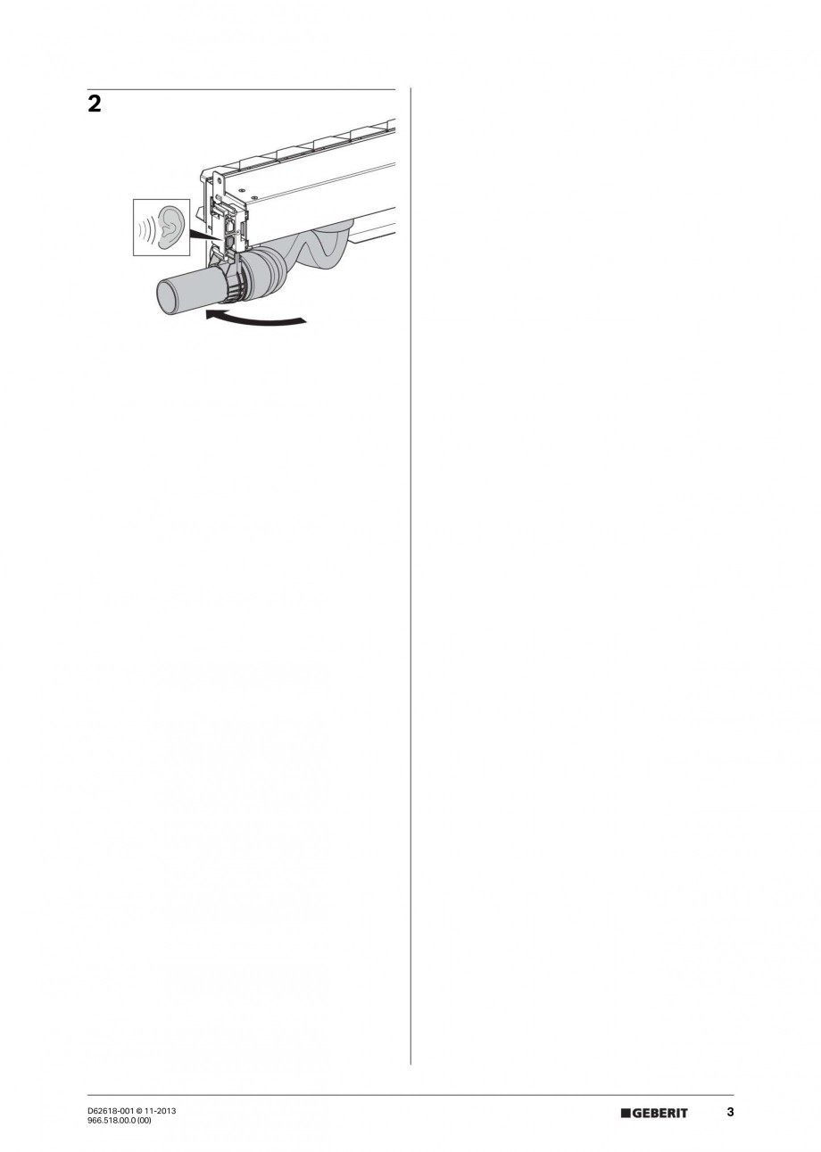 Pagina 3-Instructiuni montaj pentru rigola de scurgere in perete pentru dus GEBERIT Instructiuni montaj,...