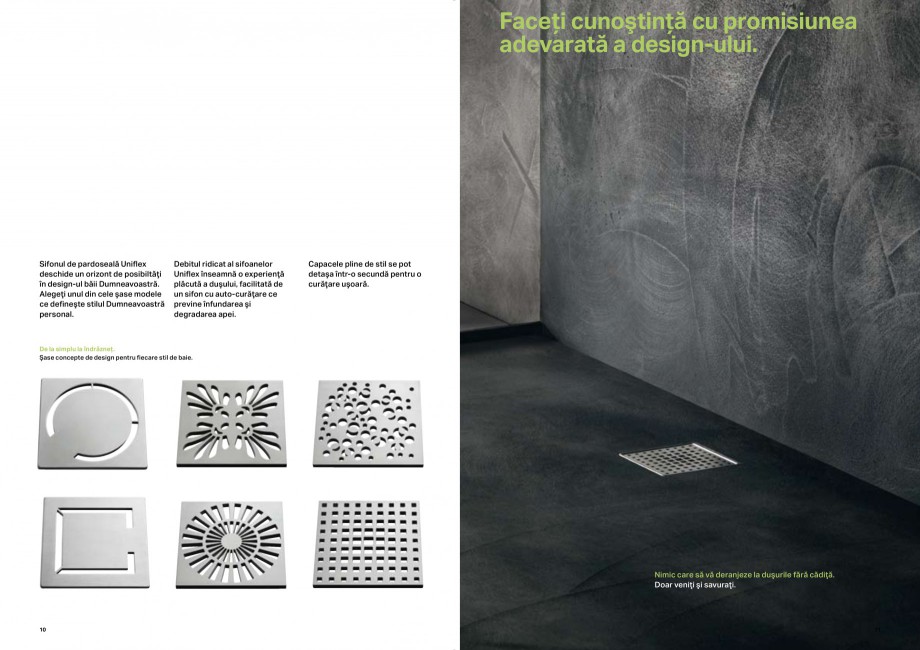 Pagina 6-Placerea pura a dusului - Rigole de dus GEBERIT Scurgere in pardoseala Catalog, brosura Romana ...