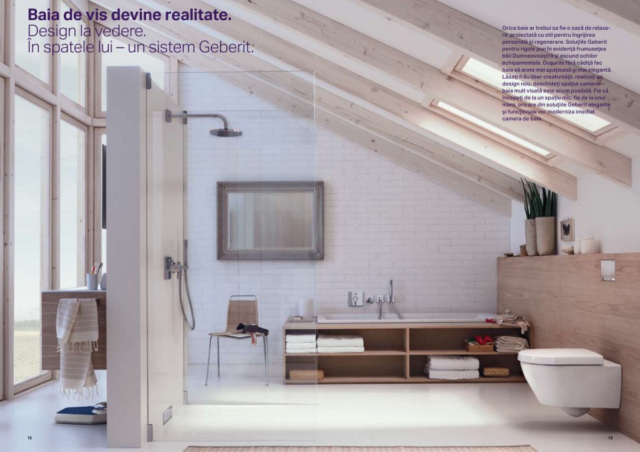 Pagina 7-Placerea pura a dusului - Rigole de dus GEBERIT Scurgere in pardoseala Catalog, brosura Romana şi...