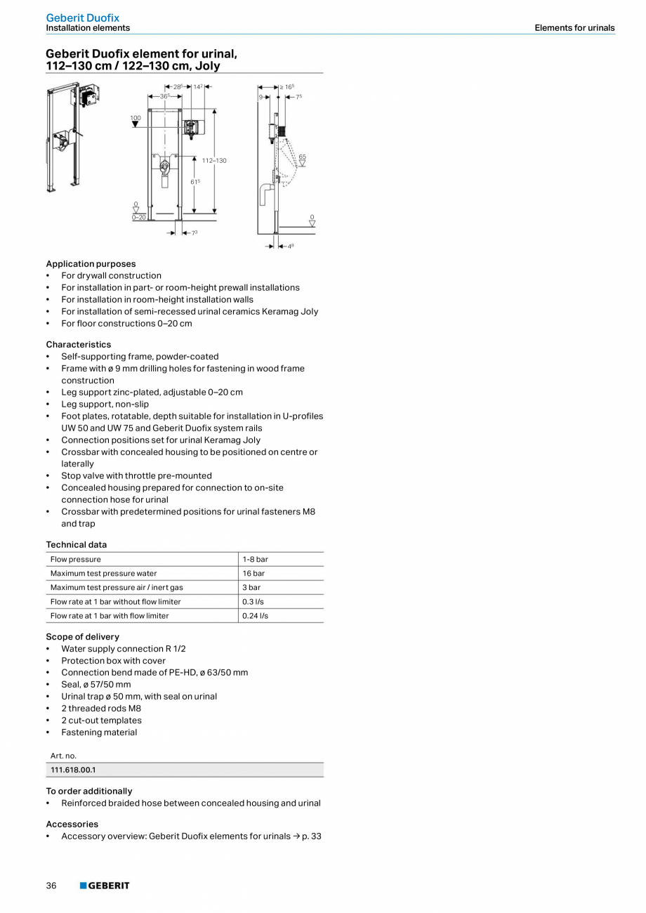 Pagina 36-Sisteme sanitare Geberit 2015-2016 GEBERIT Scurgere in pardoseala Catalog, brosura Engleza on unit...