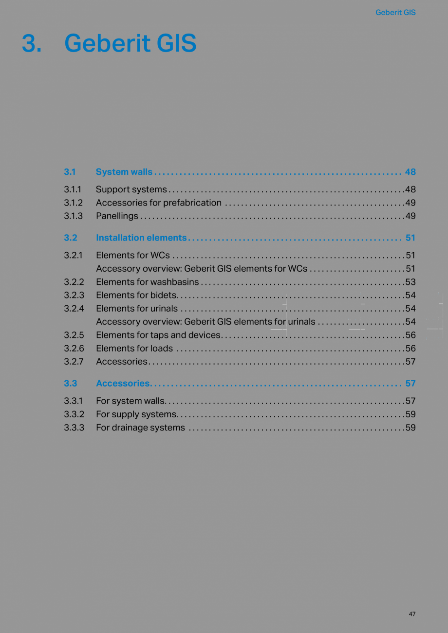 Pagina 47-Sisteme sanitare Geberit 2015-2016 GEBERIT Scurgere in pardoseala Catalog, brosura Engleza sh volume...