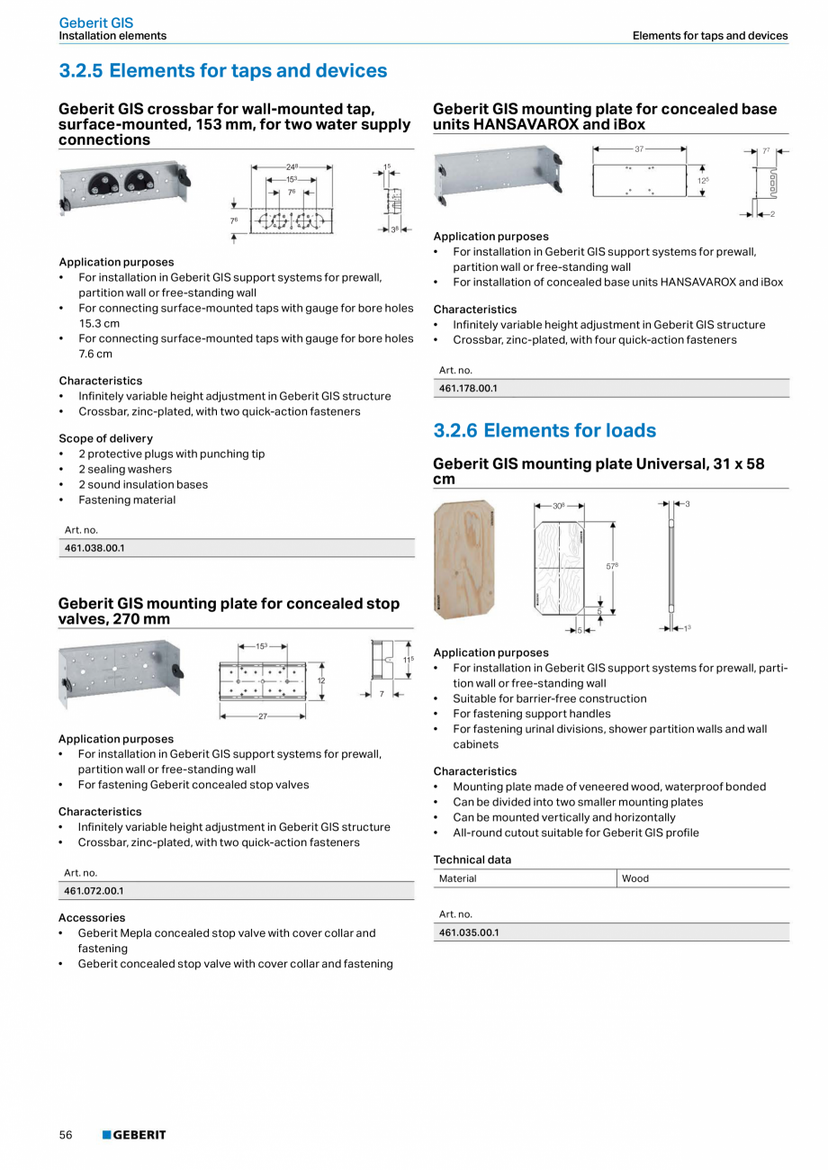 Pagina 56-Sisteme sanitare Geberit 2015-2016 GEBERIT Scurgere in pardoseala Catalog, brosura Engleza  2...
