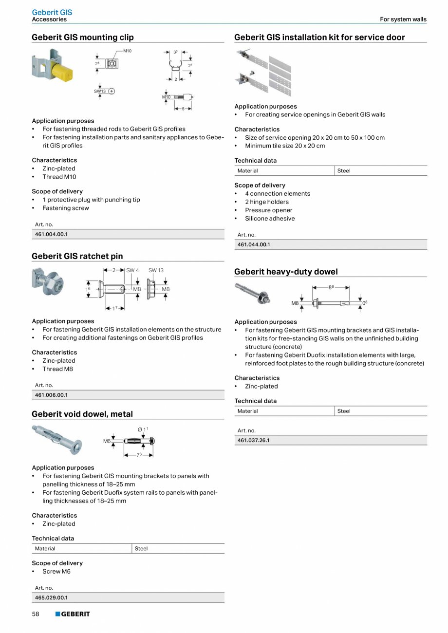 Pagina 58-Sisteme sanitare Geberit 2015-2016 GEBERIT Scurgere in pardoseala Catalog, brosura Engleza ets with ...