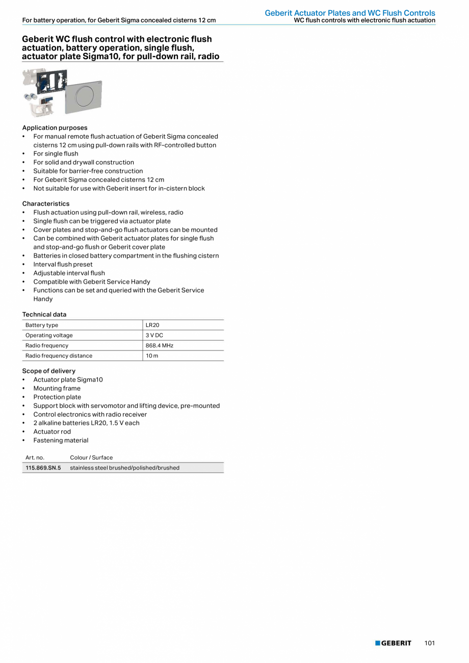 Pagina 101-Sisteme sanitare Geberit 2015-2016 GEBERIT Scurgere in pardoseala Catalog, brosura Engleza  PE-HD,...