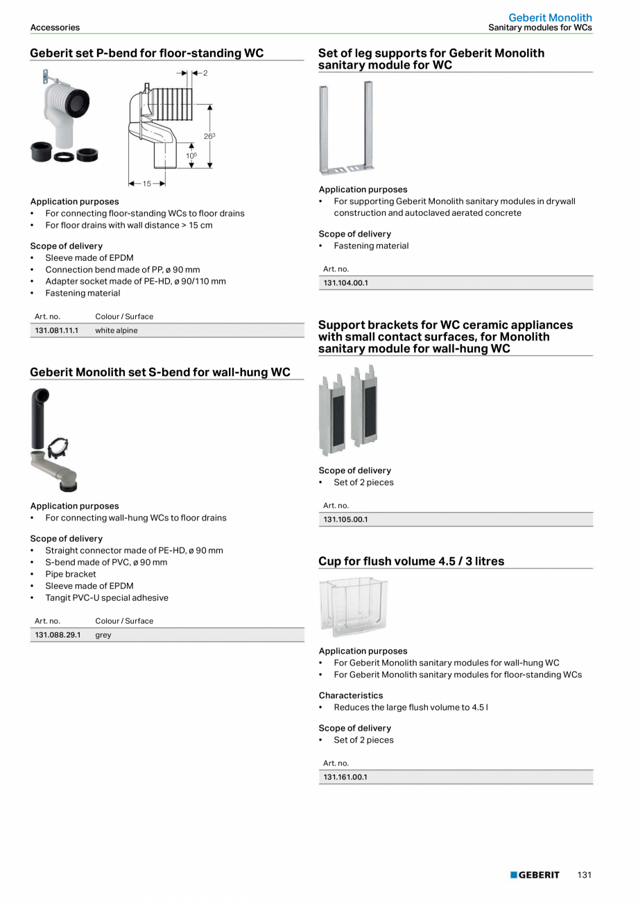 Pagina 131-Sisteme sanitare Geberit 2015-2016 GEBERIT Scurgere in pardoseala Catalog, brosura Engleza 6

15
...
