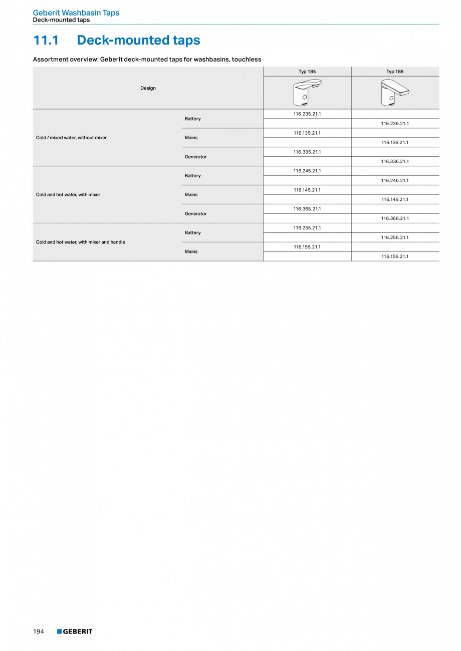 Pagina 194-Sisteme sanitare Geberit 2015-2016 GEBERIT Scurgere in pardoseala Catalog, brosura Engleza ication...
