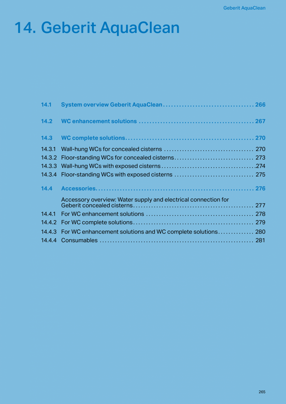 Pagina 265-Sisteme sanitare Geberit 2015-2016 GEBERIT Scurgere in pardoseala Catalog, brosura Engleza e
•...