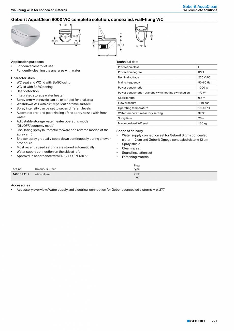 Pagina 271-Sisteme sanitare Geberit 2015-2016 GEBERIT Scurgere in pardoseala Catalog, brosura Engleza ...