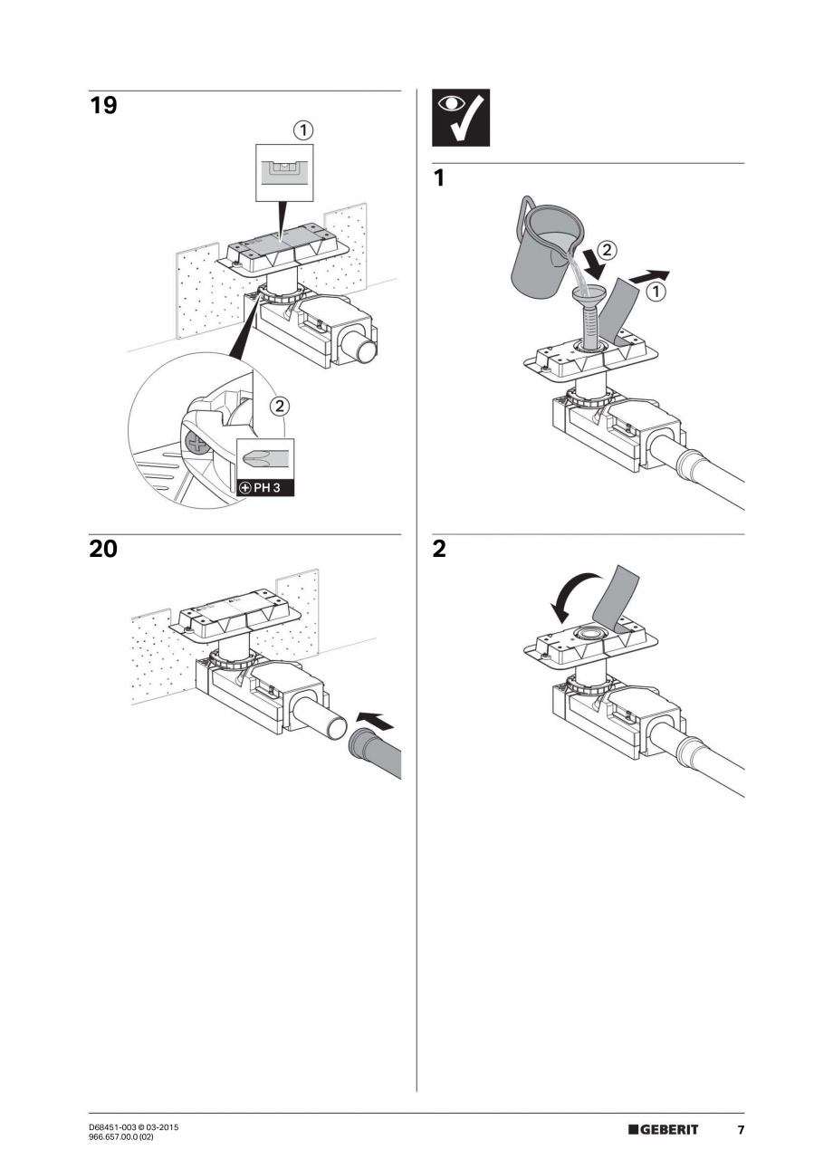 Pagina 7-Rigole liniare pentru dusuri fara cadita - instalare capac GEBERIT CleanLine Instructiuni montaj,...