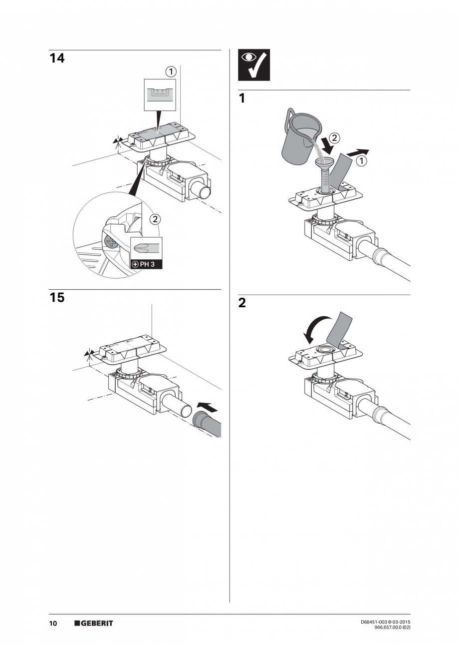 Pagina 10-Rigole liniare pentru dusuri fara cadita - instalare capac GEBERIT CleanLine Instructiuni montaj,...