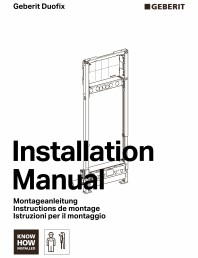 Manual de instalare - pentru element de instalare Geberit Duofix pentru dus, 130 cm