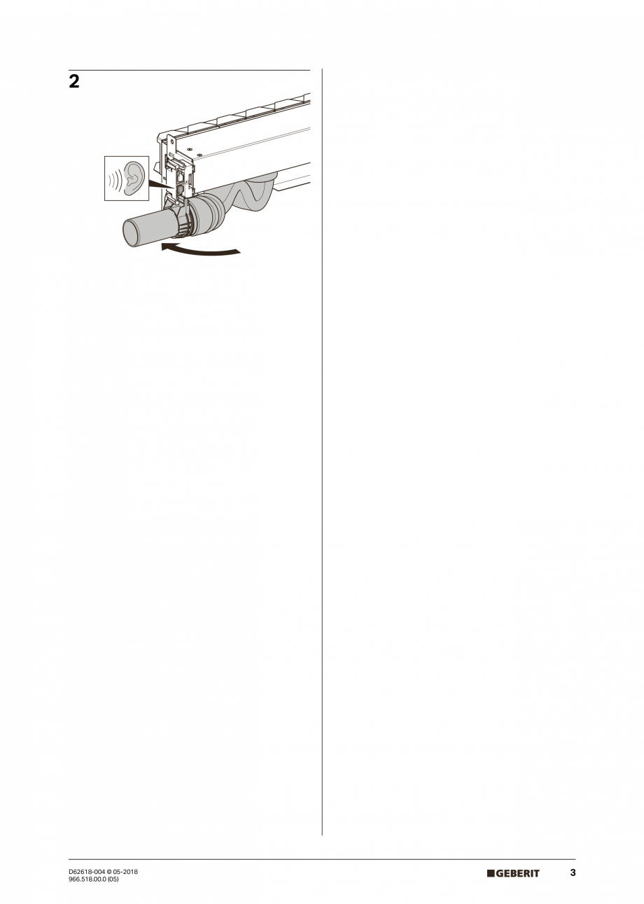 Pagina 3-Manual de instalare - pentru element de instalare Geberit Duofix pentru dus, 130 cm GEBERIT Scurgere...