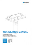 Manual pentru instalre - Kit de instalare Geberit pentru rigole pentru dus din seria CleanLine GEBERIT