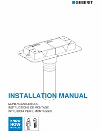 Manual pentru instalre - Kit de instalare Geberit pentru rigole pentru dus din seria CleanLine