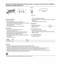 Element de instalare Geberit Kombifix pentru dus cu scurgere in perete pentru o inaltime a pardoselii