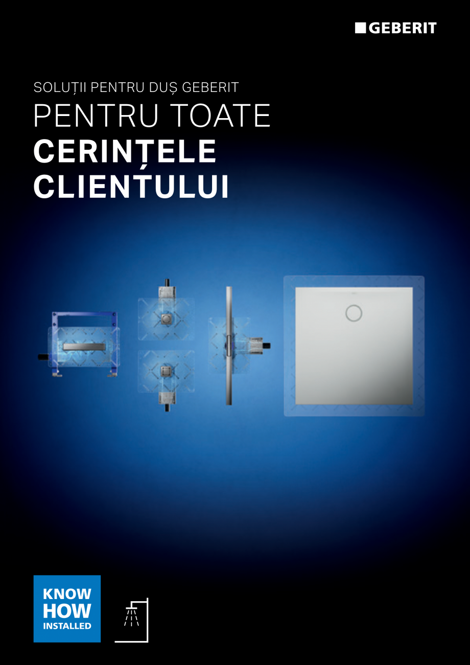 Pagina 1-Solutii pentru dus - pentru toate cerintele clientului GEBERIT Catalog, brosura Romana SOLUȚII...