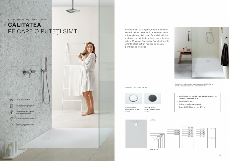 Pagina 6-Solutii pentru dus - pentru toate cerintele clientului GEBERIT Catalog, brosura Romana  x 160

75 x ...