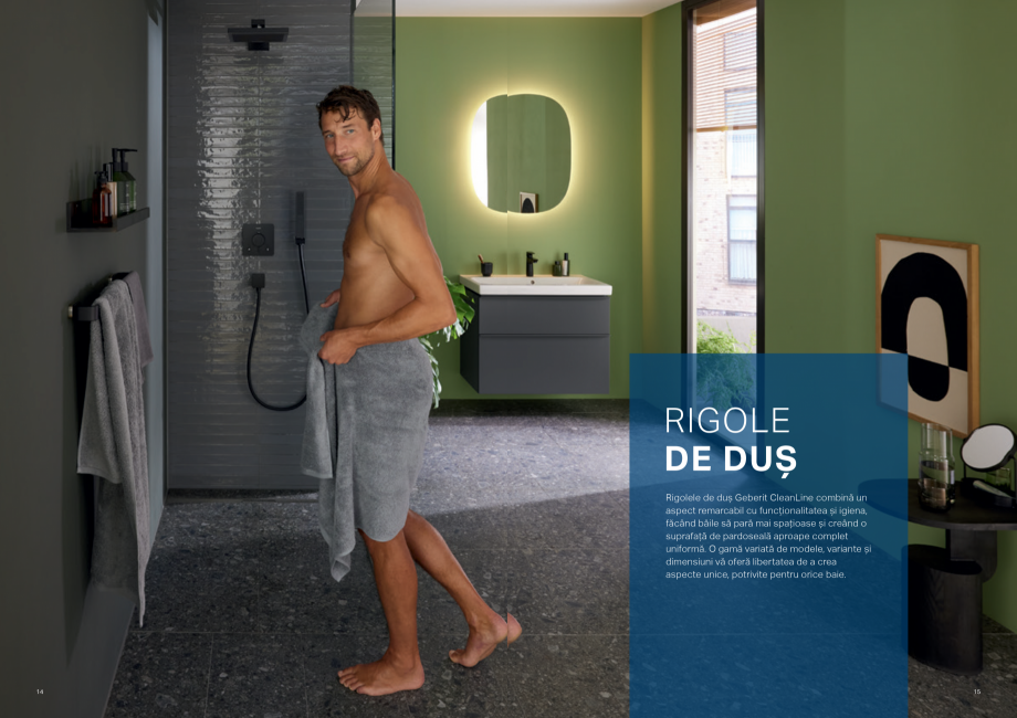 Pagina 8-Solutii pentru dus - pentru toate cerintele clientului GEBERIT Catalog, brosura Romana artea...