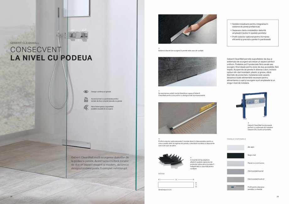 Pagina 15-Solutii pentru dus - pentru toate cerintele clientului GEBERIT Catalog, brosura Romana  fi integrat ...