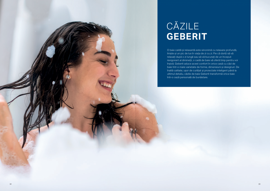 Pagina 17-Solutii pentru dus - pentru toate cerintele clientului GEBERIT Catalog, brosura Romana  țevilor în...