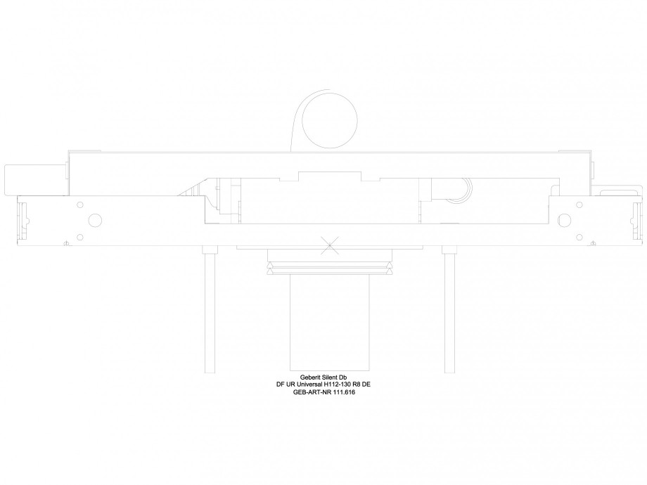 Pagina 1-CAD-DWG Sistem de instalare pisoar Universal - vedere de sus GEBERIT Detaliu de produs Duofix 