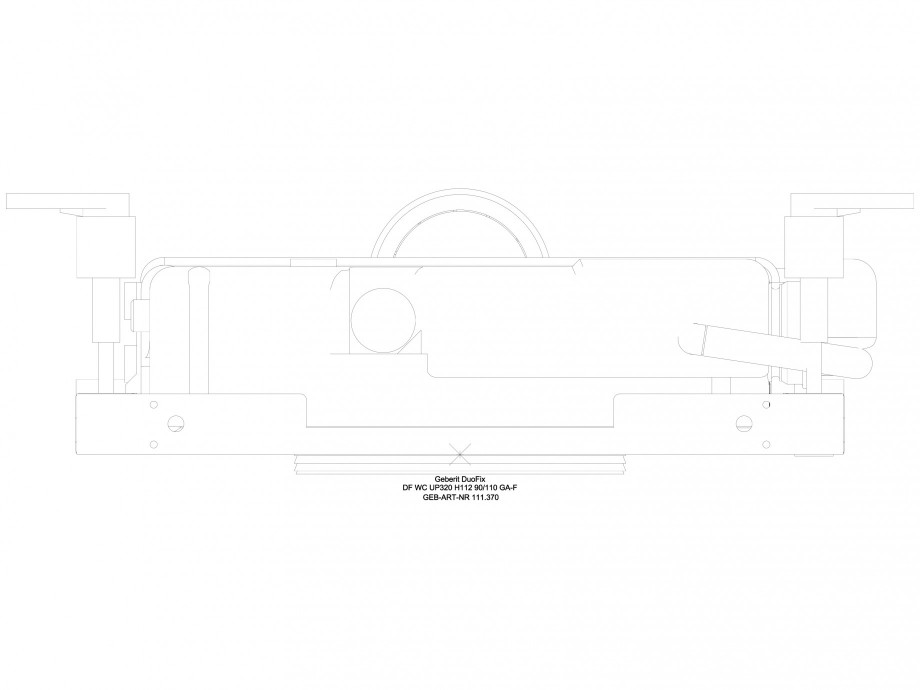 Pagina 1-CAD-DWG Sistem de instalare WC - vedere de sus GEBERIT Detaliu de produs DuoFresh 