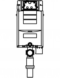 Sistem de instalare WC Sigma - vedere din fata