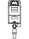 Sistem de instalare WC Sigma - vedere din fata GEBERIT - Kombifix