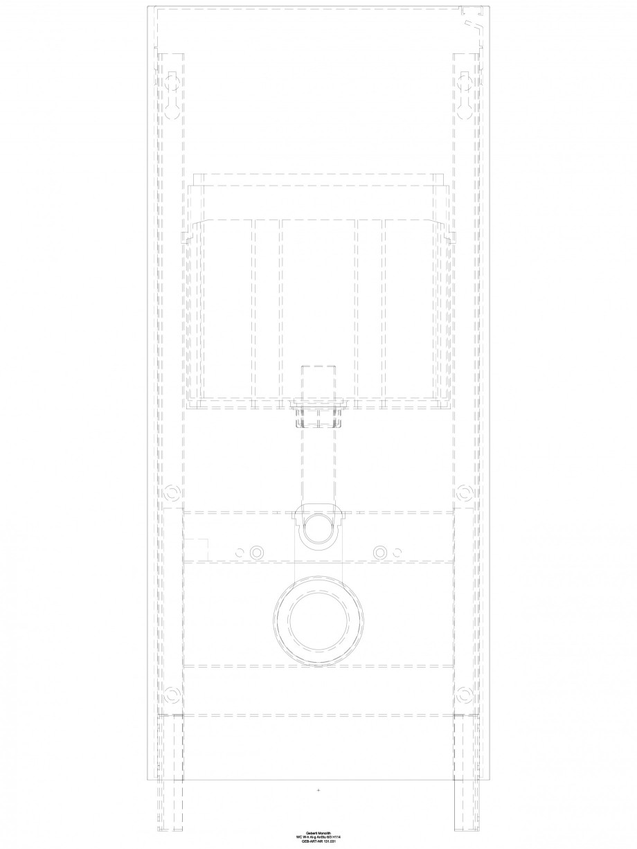Pagina 1-CAD-DWG Modul sanitar pentru WC - inaltime 114 cm GEBERIT Detaliu de produs Monolith 