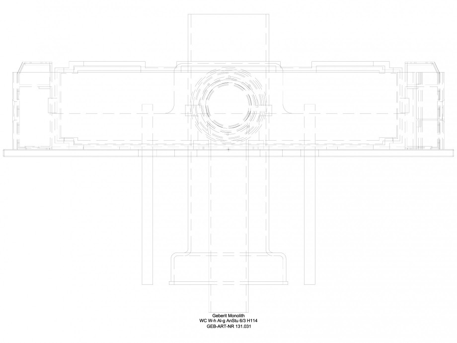 Pagina 1 - CAD-DWG Modul sanitar pentru WC - inaltime 114 cm - vedere de sus GEBERIT Detaliu de...