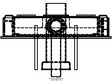Modul sanitar pentru WC - inaltime 114 cm - vedere de sus GEBERIT - Monolith