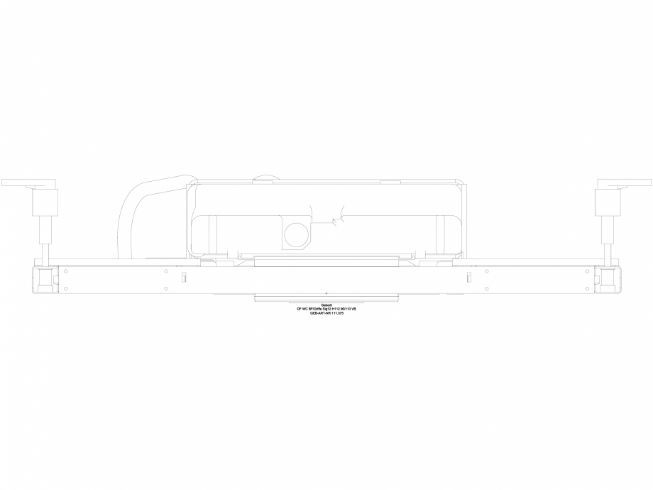 Pagina 1-CAD-DWG Element de instalare Geberit Duofix pentru WC suspendat, 112 cm, cu rezervor incastrat Sigma...