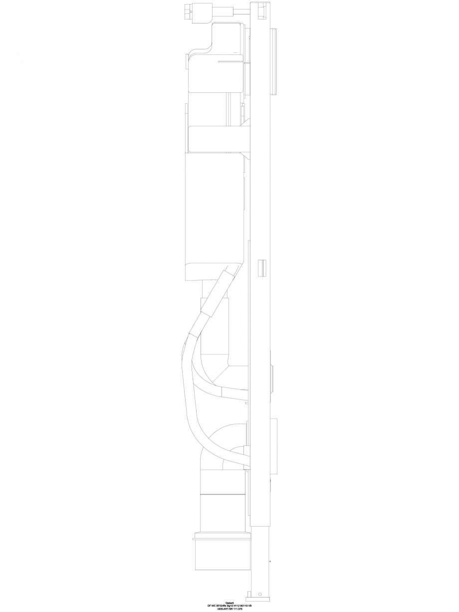 Pagina 1 - CAD-DWG Element de instalare Geberit Duofix pentru WC suspendat, 112 cm, cu rezervor...