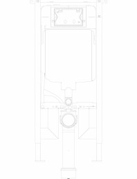 Element de instalare Geberit Duofix pentru WC suspendat 114 cm cu rezervor incastrat Sigma 8 cm
