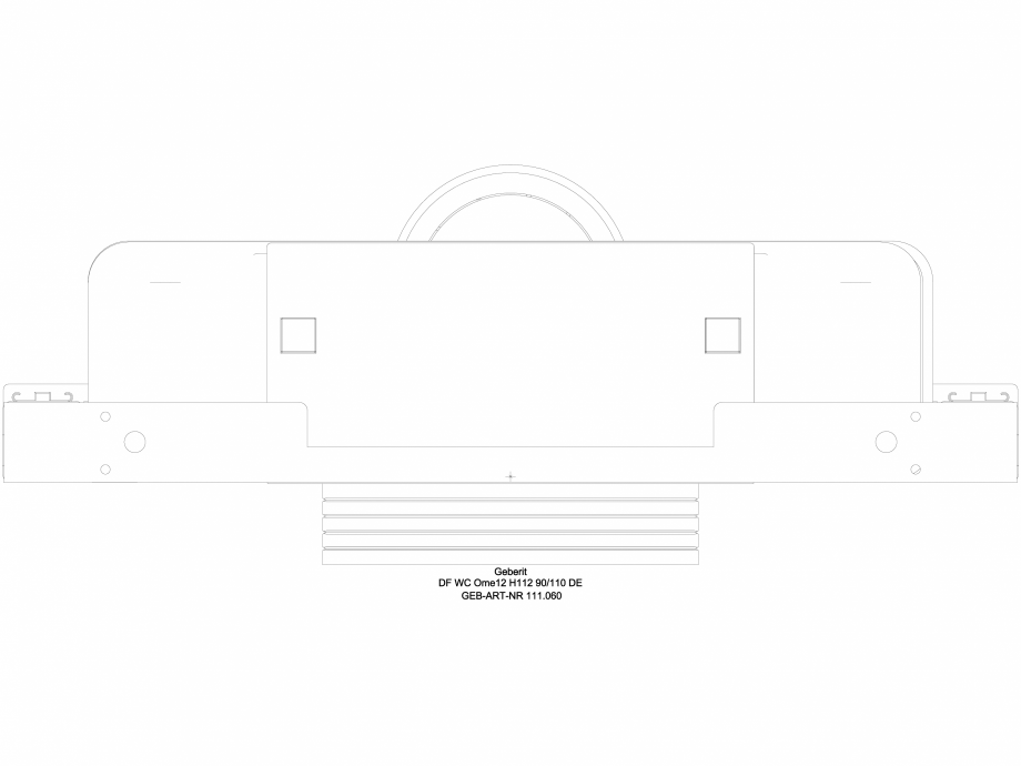 Pagina 1-CAD-DWG Element de instalare Geberit Duofix pentru WC suspendat, 112 cm, cu rezervor incastrat Omega...