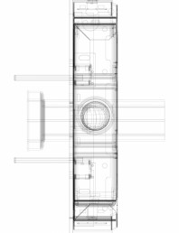 Modul sanitar Geberit Monolith pentru vas WC suspendat, 101 cm cod 131.021.TG.5_P
