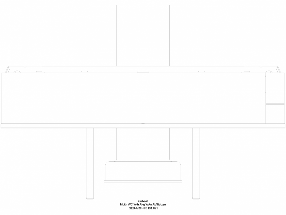 Pagina 1 - CAD-DWG Modul sanitar Geberit Monolith pentru vas WC suspendat, 101 cm cod 131.021.SJ.5_G...