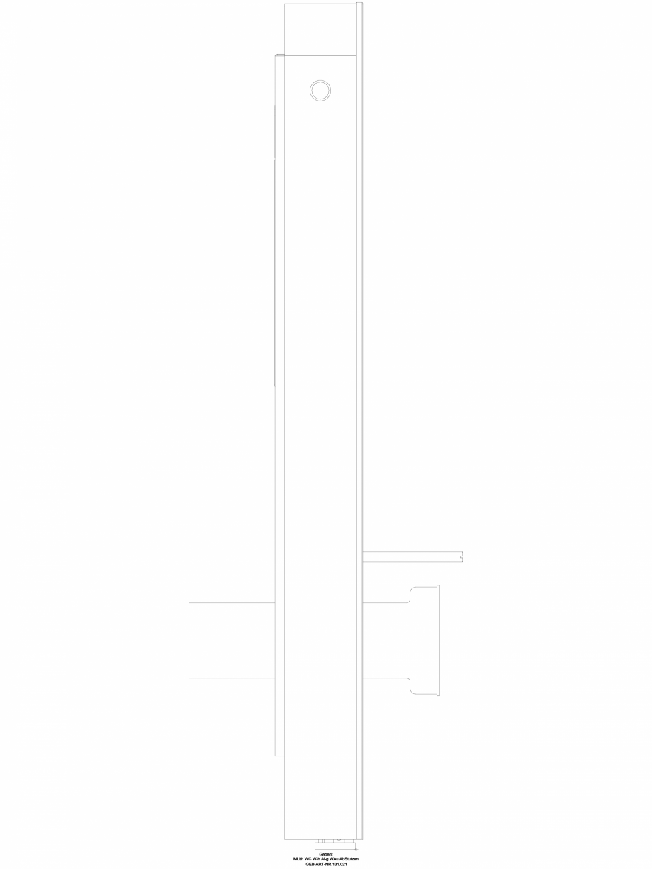 Pagina 1 - CAD-DWG Modul sanitar Geberit Monolith pentru vas WC suspendat, 101 cm cod 131.021.SL.5_L...