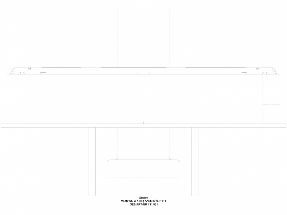 Pagina 1-CAD-DWG Modul sanitar Geberit Monolith pentru vas WC suspendat, 114 cm cod 131.031.TG.5_G GEBERIT...